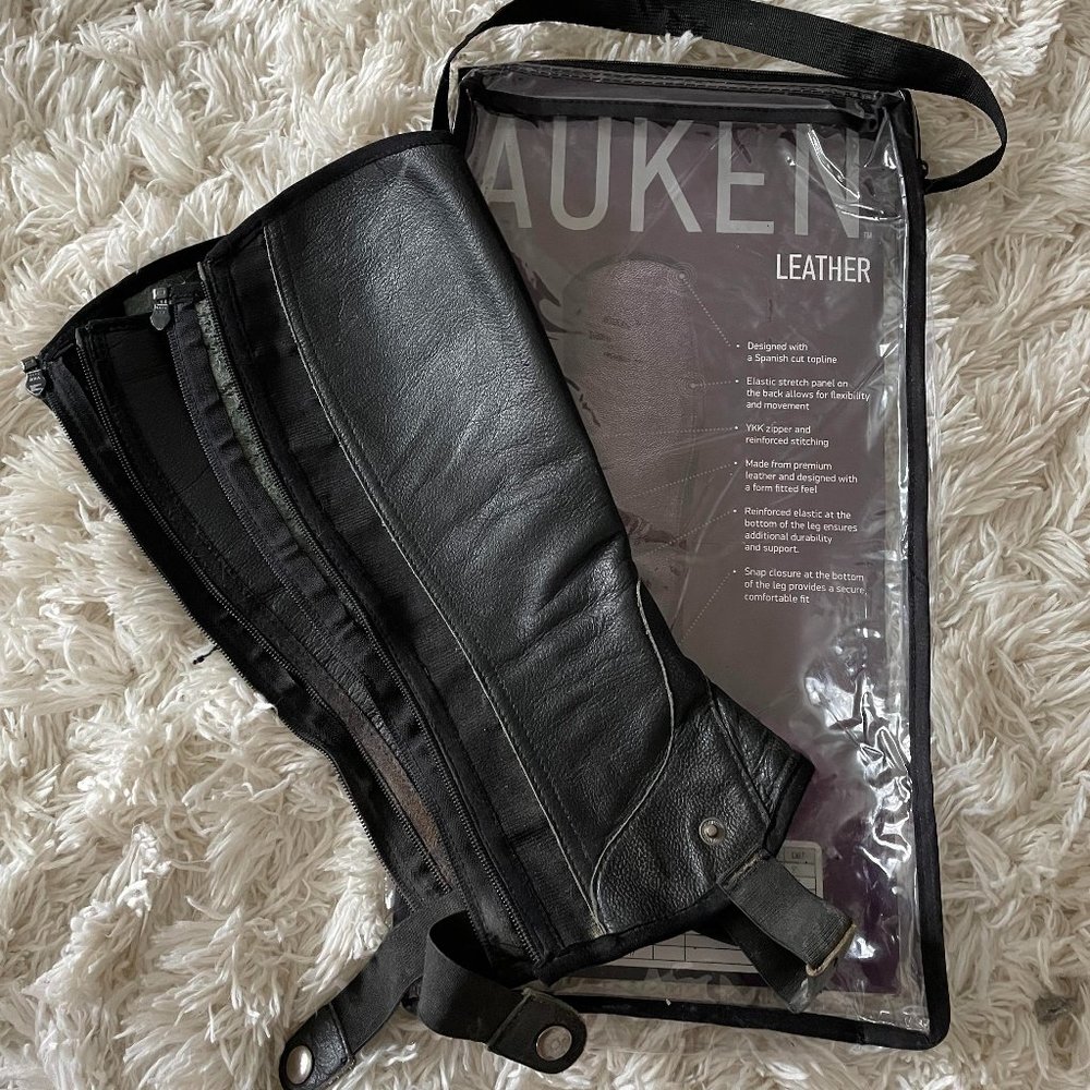 Leather half chaps